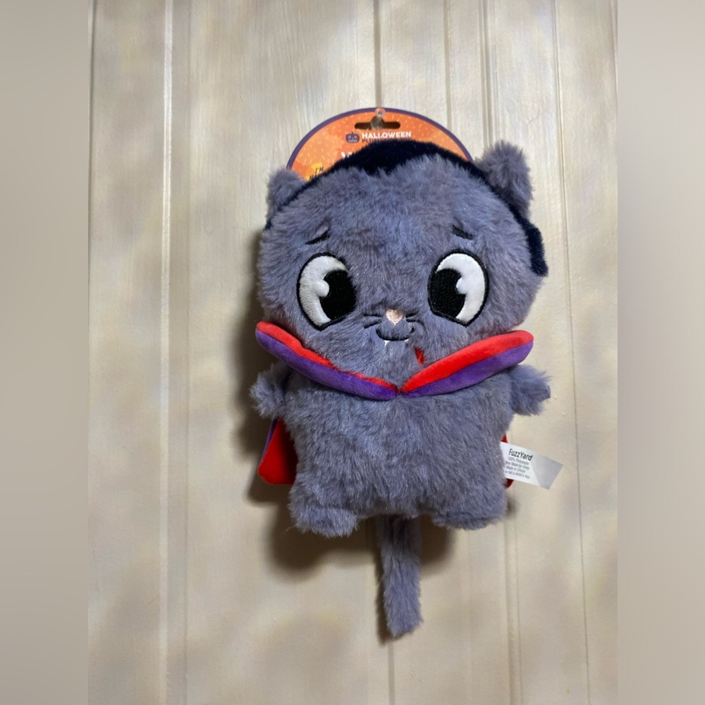 FuzzYard 12” Vampurr   Dog Toy w/Clinker & Squeaker  New